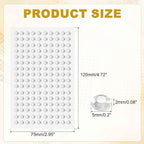 HARFINGTON 5 Sheet/800pcs Rhinestone Adhesive Stickers Self Adhesive Acrylic - Image 2