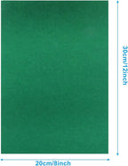 6 Pcs 8 x 12 Inch Green Felt Sheets, 2mm Thick | Felt Fabric - Image 3