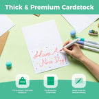 Ohuhu 4x6 Blank White Cards and Self-Seal Envelopes 100 Pack - Image 4