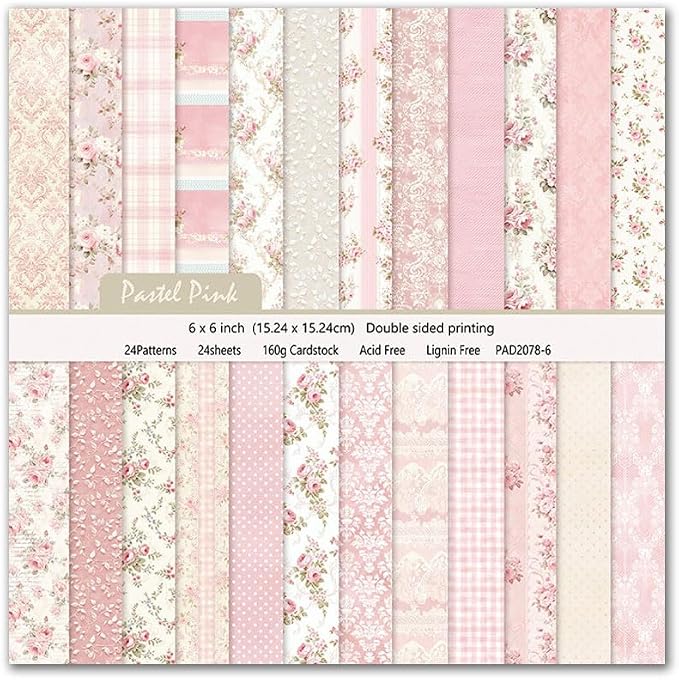Scrapbook Paper & Scrapbooking Supplies, Shabby Chic Craft Sheets by EASYHAUTE