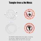 MAIRUI Wired Earbud Case Earphone Headphone Cord Organizer Earbuds Wrap Soft - Image 4