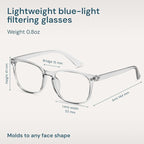 Gaoye Gray Blue Light Glasses for Computer & Gaming - Image 4