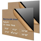 1/8 Thick 12 x 16 inch Acrylic Sheets by gdhwcxl