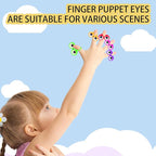 100 PCS Eye Finger Puppets Toys Set, Wiggly Eyeball Finger Puppet Eye On Rings - Image 2