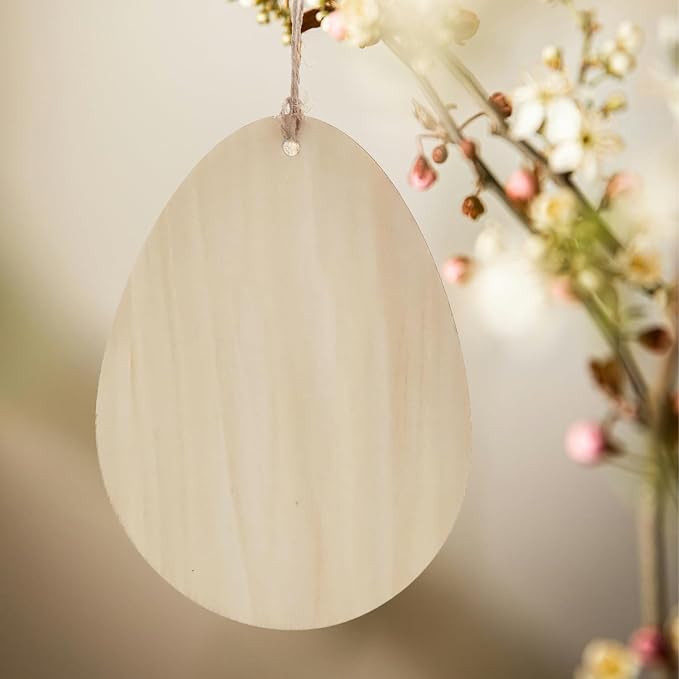 10 PCS Basswood Easter Egg Decoration Set - Image 6