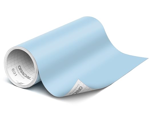 ORACAL 631 Matte Powder Blue Vinyl Durable Roll Easy to Weed Permanent Adhesive by Orafol
