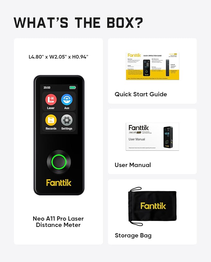 Fanttik Neo A11 Pro Laser Measure, Bubble Level - Image 9