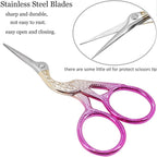 BIHRTC 3.6 Inch Embroidery Scissors Stainless Steel Sharp Tip Scissors - Image 3