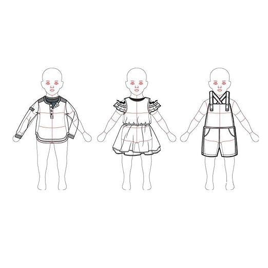 2Pcs Child's French Curve Ruler Sewing Humanoid Patterns Design, Clothing - Image 5