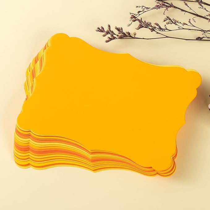 50 Pack Blank Kraft Greeting Cards, 5 Colors, 4x6IN | Thick Cardstock Paper - Image 4