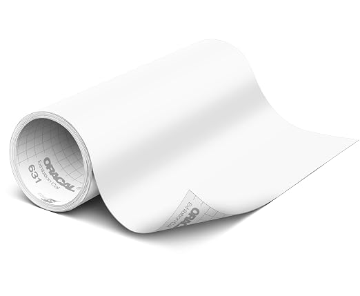 ORACAL 631 Matte White Vinyl Durable Roll Easy to Weed Permanent Adhesive Craft by Orafol