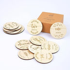 120 Pcs Unfinished Wood Circle Coins, 2 Inch Natural Wood Slices, Disc Blank - Image 3