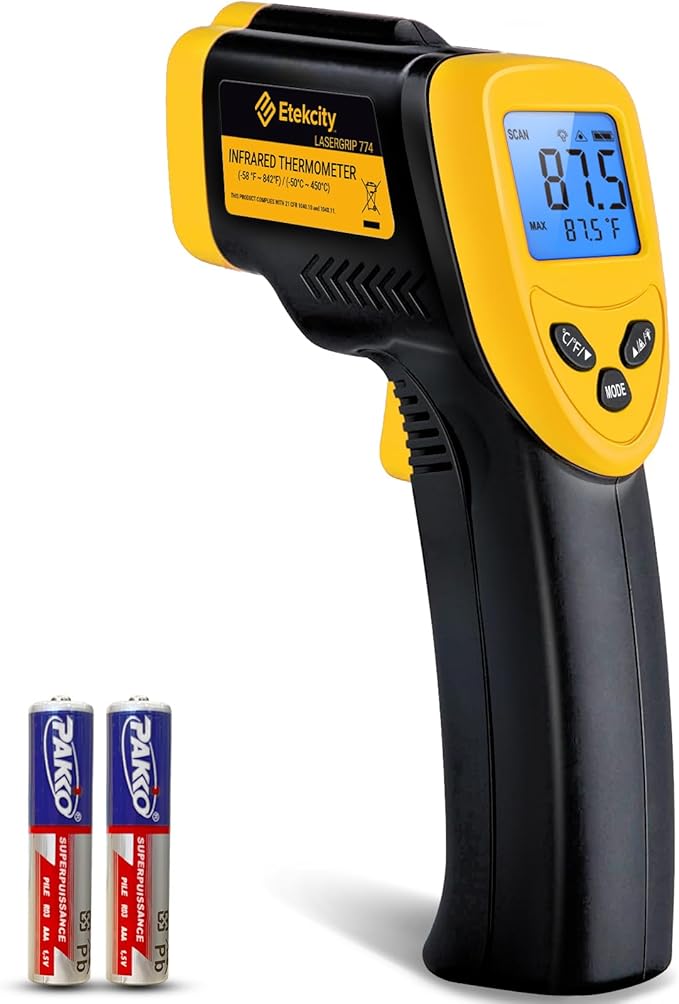 Etekcity Infrared Thermometer Laser Temperature Gun 774 | Cooking, Pizza Oven by Etekcity