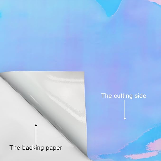 Holographic Vinyl, 9 Sheets 12"x12" Holographic Vinyl Permanent Multi Color - Image 2