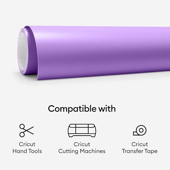 Cricut Premium Removable Vinyl, Light Purple, No-Residue Easy Removal up to 2 - Image 7