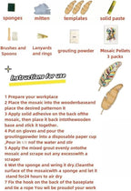 TATREBCRE DIY Mosaic Kit for Adults – Feather, Cat & Heart Designs – Christmas - Image 3
