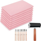 8PCS 4x6 Inch Linoleum Carving Blocks by FVIEXE