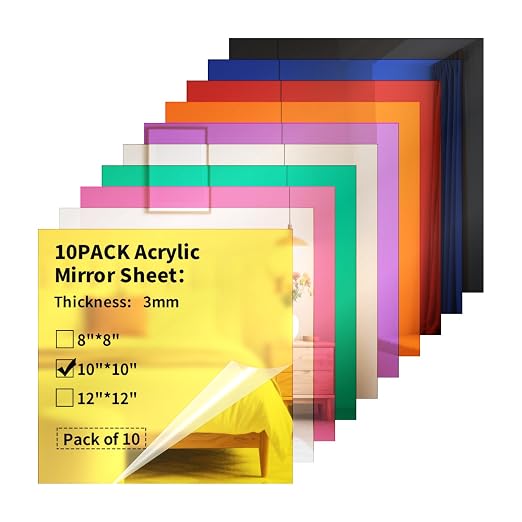 Mirror Acrylic Sheets 1/8 ” Thick by gdhwcxl