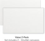 KINGART Stretched White Canvas Set – Rectangle, 30x48 Inch, Triple Gesso Primed - Image 6