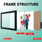 RPJC 8x10 inch Picture Frame Made of Solid Wood High Definition Glass - Image 6