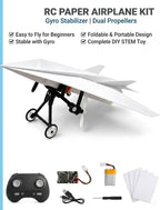 Rc Paper Airplane Kit with Gyro Stabilizer, DIY Model Airplanes Launcher - Image 4