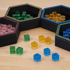 Magnetic Board Game Storage Trays, Hexagonal Modular Organizer, Flexibility - Image 9