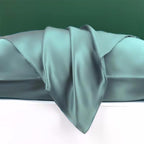 Teal Silk Pillow Cases Queen Made in USA, 100% Mulberry Silk Pillowcase - Image 5