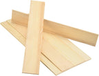 MECCANIXITY 10Pcs Wood Strips Slats, 5/64" x 2" x 12" Thin Wood Sticks Flat by MECCANIXITY