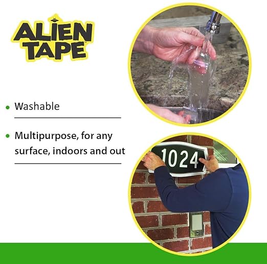 ALIEN TAPE Nano Double Sided Tape, 21-ft Multipurpose Removable Adhesive - Image 3