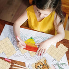 300PCS Blank Puzzles, Freeform Blank Puzzle Pieces Blank Wooden Puzzles DIY - Image 3