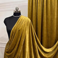 Gold Royal Velvet Fabric by The Yard, Wedding Decor, Fashion & Crafts I by VALENTINATEXTILEINC