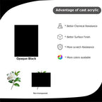 2 Pack 12'' x 16'' Opaque Black Acrylic Sheet, 3mm Thick Acrylic Plastic Sheets - Image 5