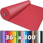 PerkHomy Red Kraft Paper Roll 36" x 3 by PerkHomy