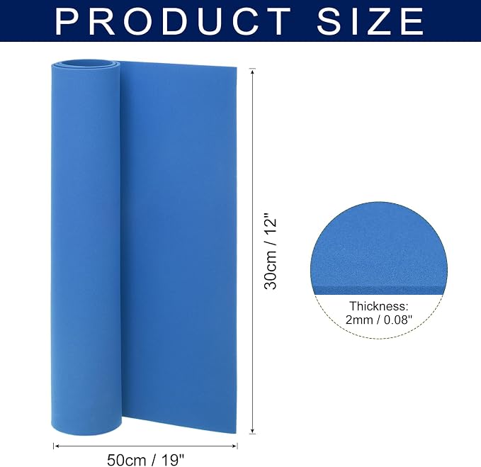 MECCANIXITY Foam Sheets Crafts 19x12 Inch 2mm EVA Craft Foam Paper Foam Sheets - Image 2