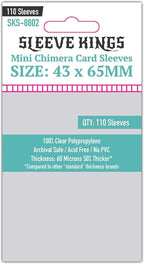 Sleeve Kings Mini Chimera Card Sleeves – 110 Count, 43 x 65 mm, Perfect Fit by SleeveKings