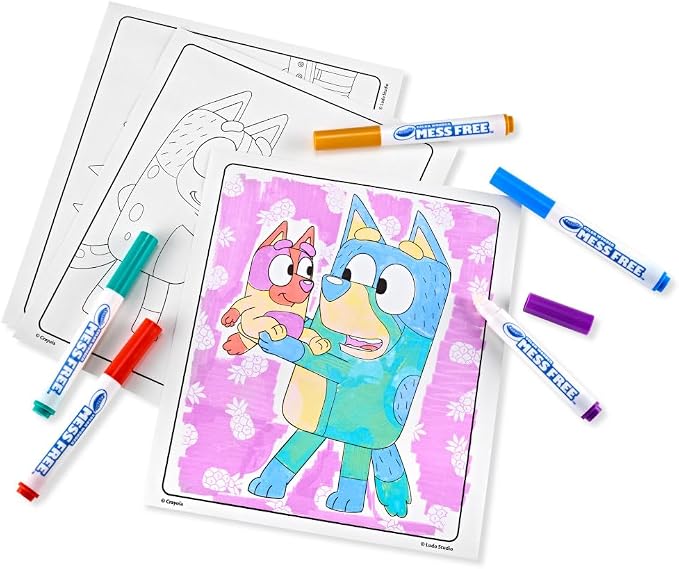 Crayola Bluey Color Wonder Coloring Set, 18 Mess Free Toddler Coloring Pages & - Image 3