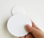 Set of 20 White Acrylic Discs, 1/8" Thick Round Transparent Circle Blanks - Image 5
