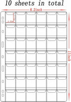 10 Sheets Coin Collection Supplies Pages, Coins Collecting Pocket Page - Image 2