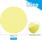 PATIKIL 2inch Circle Card Stock, Light Yellow - Image 2