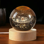 IFOLAINA 3D Solar System Crystal Ball 60mm Universe Gifts by IFOLAINA