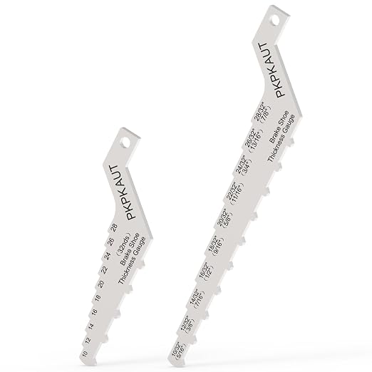 2Pcs Mini Tech Gauge 32nds Brake Pad Measuring Tool, 2-in-1 32ths-Labeled by PKPKAUT