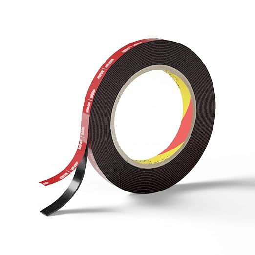 Double Sided Heavy Duty Tape, 16.4 FT × 0.25 in Mounting Adhesive Foam Tape by WALLQMER