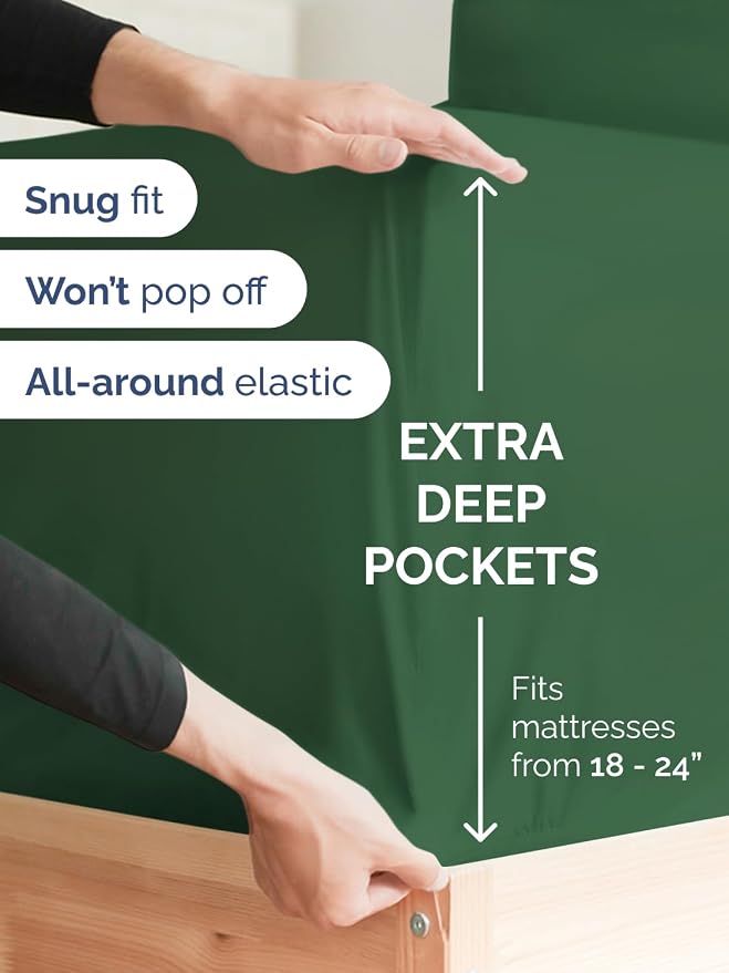 Extra Deep Full Fitted Sheet - Image 2
