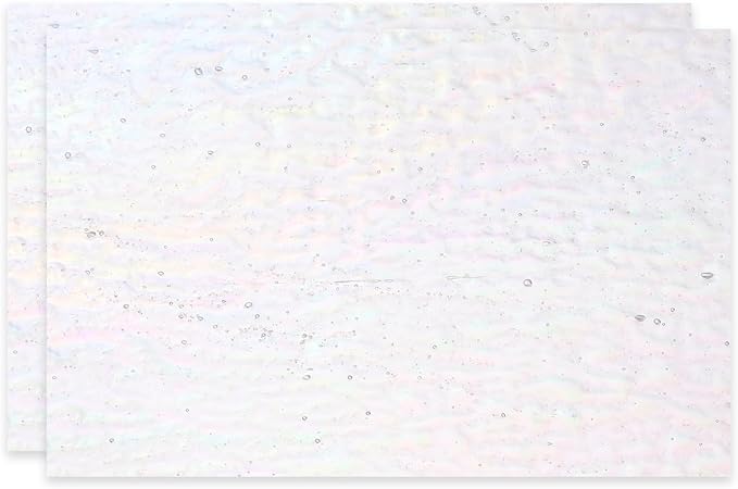 PATIKIL 4 x 6 Inch Transparent Stained Glass Sheets, 2 Sheets Mosaic Glass by PATIKIL