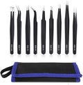 kaverme 9PCS Precision Tweezers Set, Upgraded Anti-Static Stainless Steel of by Unknown