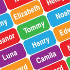 Personalized Name Labels for Kids – 60 Waterproof Peel-and-Stick Labels for by GILBIN