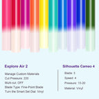 TECKWRAP Color Changing Vinyl Permanent Adhesive Vinyl 10 Colors/Pack Cold - Image 4