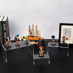 HIIMIEI Acrylic Risers for Display Clear 3-Tier Risers Stands Showcase for - Image 7