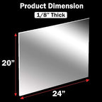 CALPALMY 1/8" Thick Clear Acrylic Sheets - Image 2