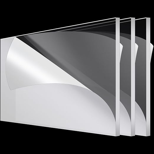 Roowest 3 Pcs 24'' x 36'' 1/4 Inch Thick Clear Acrylic Sheets Plastic Panels by Roowest